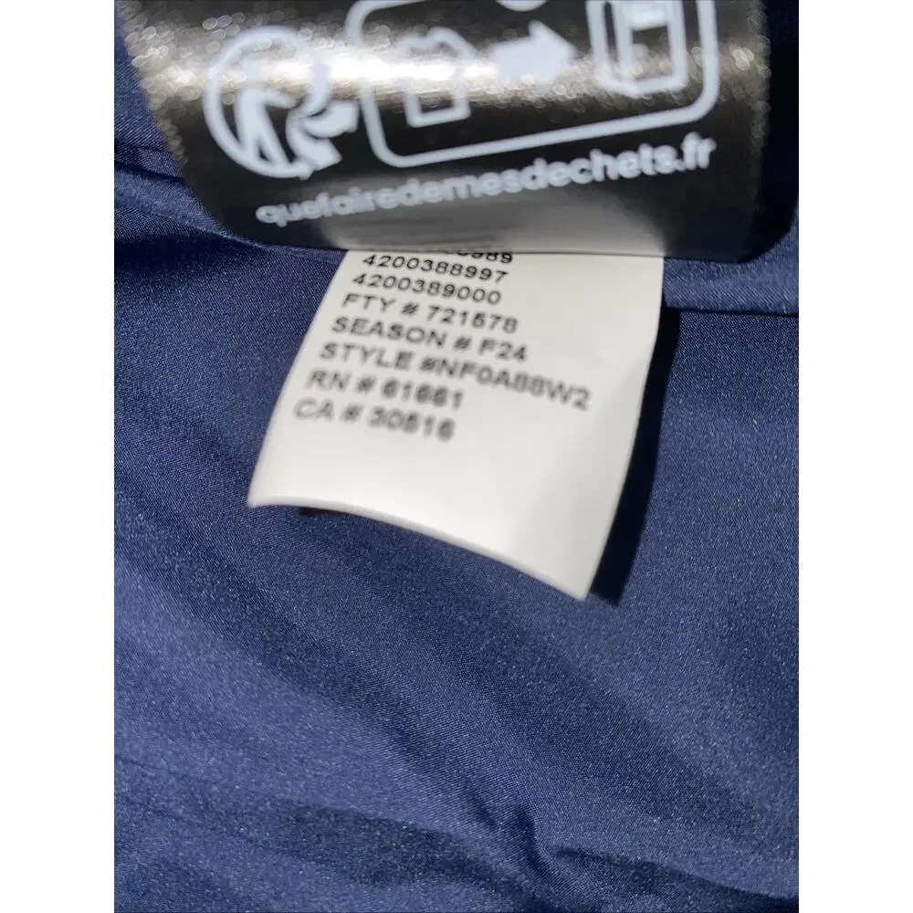 The North Face Baby North Down Fleece Summit Navy Puffer Jacket 3-6M NWT